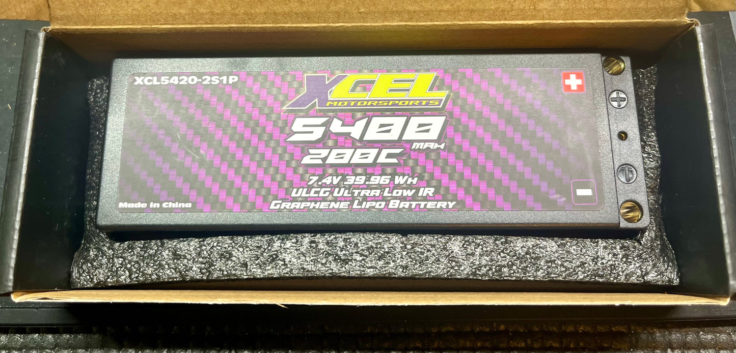 XCEL 2s 5400mah/200C ULCG Ultra Low IR Battery