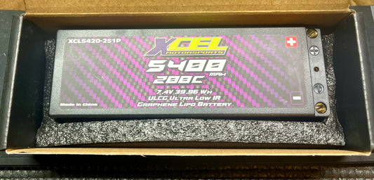 XCEL 2s 5400mah/200C ULCG Ultra Low IR Battery